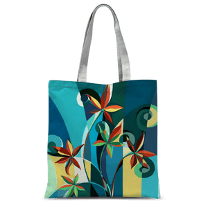 Abstract Bloom Classic Sublimation Tote Bag - Lantern Space