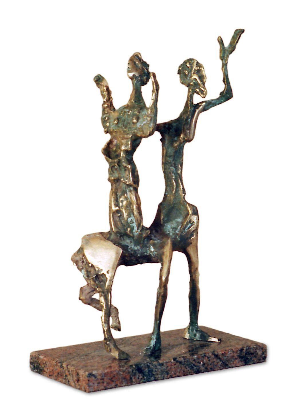 Centaur Kidnapping a Nymph, bronze sculpture by Ivan Minekov - Lantern Space