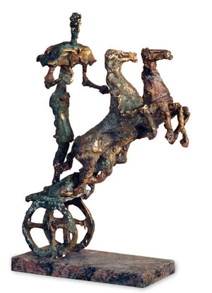 Chariot I, bronze sculpture by Ivan Minekov - Lantern Space