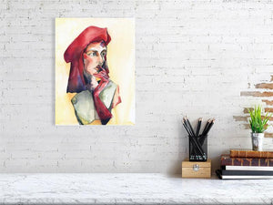 Girl with Red Beret - Lantern Space