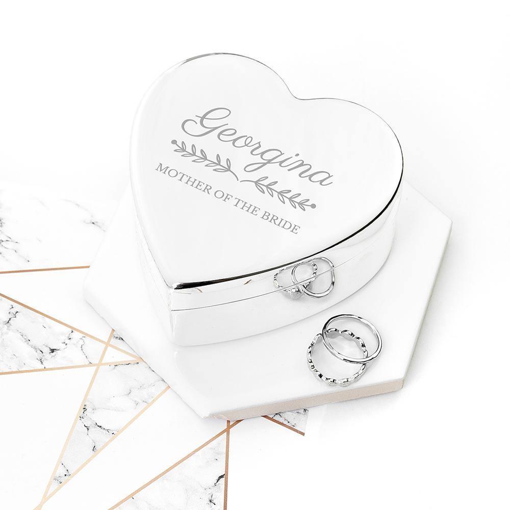 Personalised Heart Shaped Jewellery Box for special occasion - Lantern Space