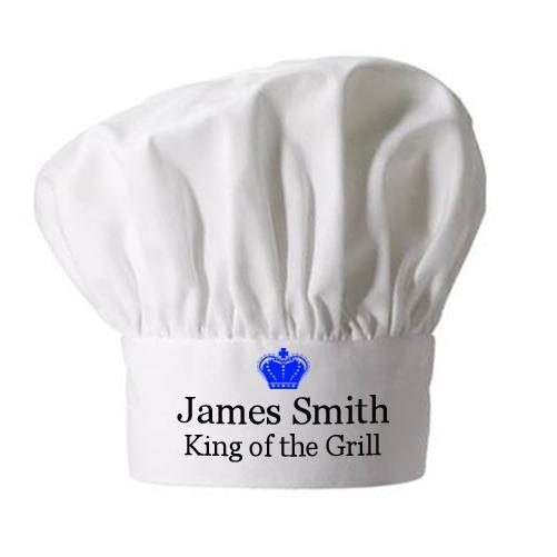 Personalised Kind of the Grill Chef Hat - Lantern Space
