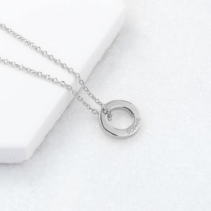 Personalised Mini Ring Necklace - Lantern Space