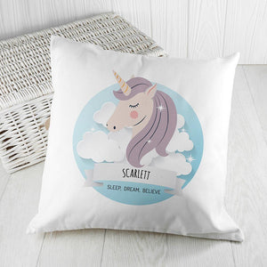 Personalised Sweet Dreams Unicorn Cushion Cover - Lantern Space