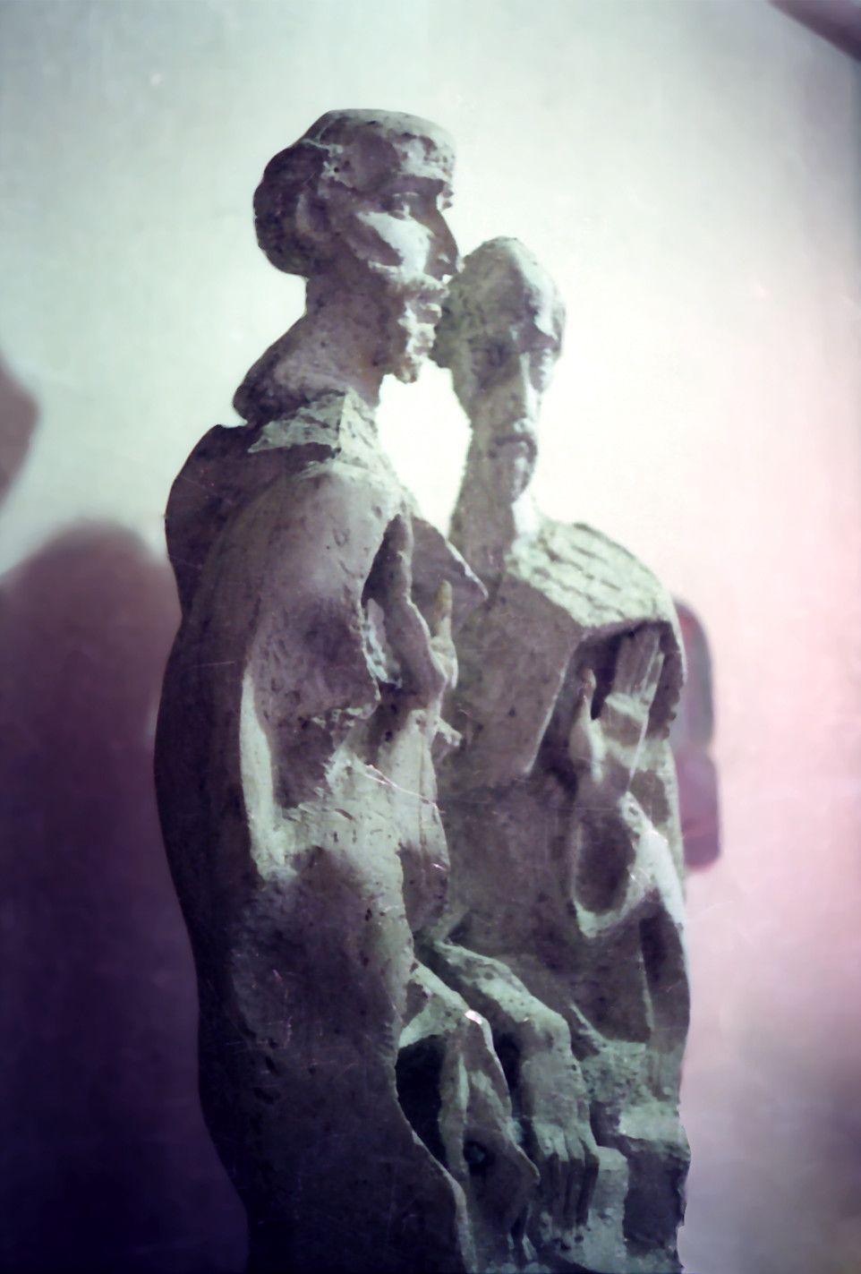 Saints Cyril and Methodius, Bronze Sculpture by Ivan Minekov - Lantern Space